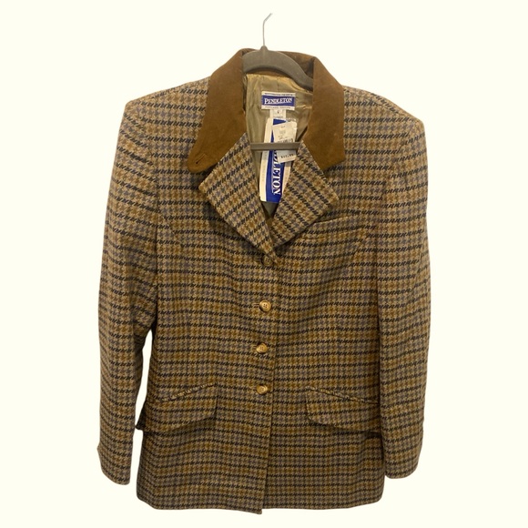Pendleton Jackets & Blazers - Pendleton NWT Vintage Houndstooth Blazer Jacket Size 6